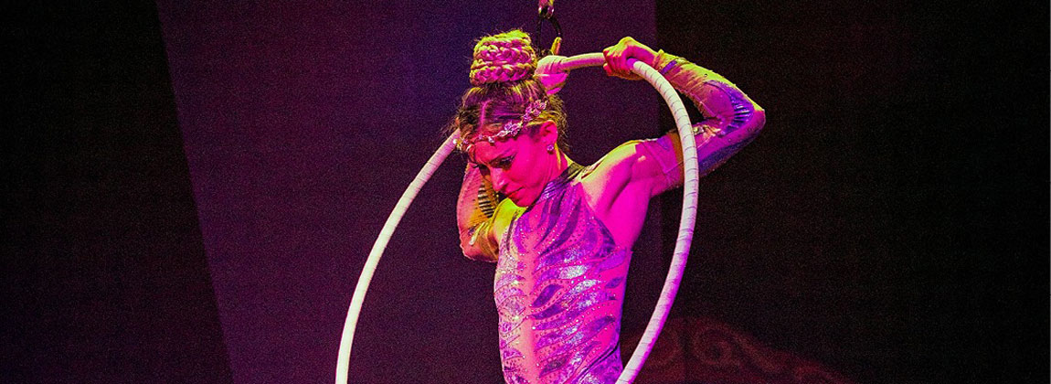 aerial ring circus performer