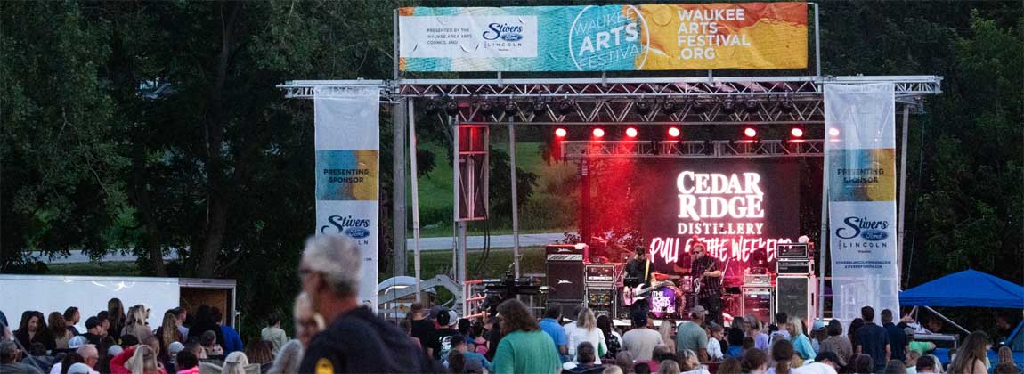 Waukee Arts Festival stage