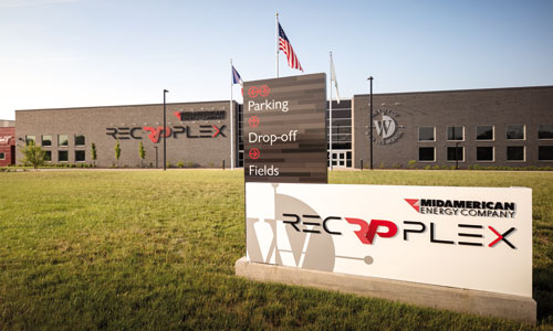 exterior of MidAmerican RecPlex building