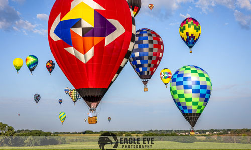 National Balloon Classic hot air balloons at the National Balloon Classic