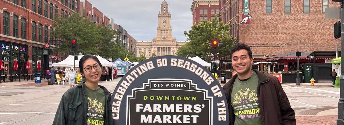 Fellows at the Downtown Farmers' Market