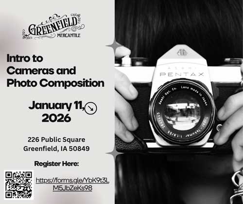 Greenfield Mercantile Intro to Cameras