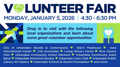 Urbandale Library Volunteer Fair