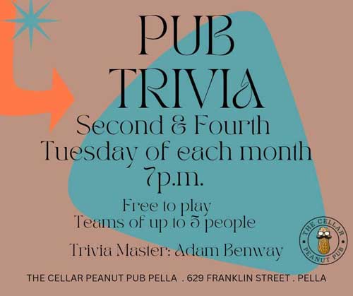 Pub Trivia at The Cellar Peanut Pub