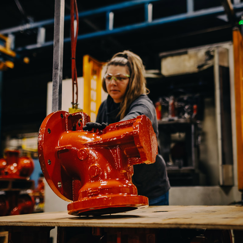 an individual working at Clow Valve