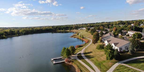 aerial of Copper Creek Park