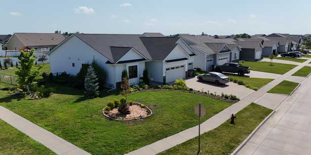 residential street in Bondurant