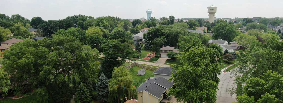neighborhood in Clive, Iowa