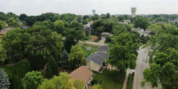 neighborhood in Clive, Iowa