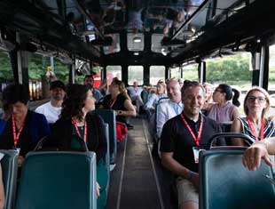 trolley tour at DMDC