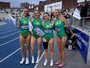 runners on the Blue Oval