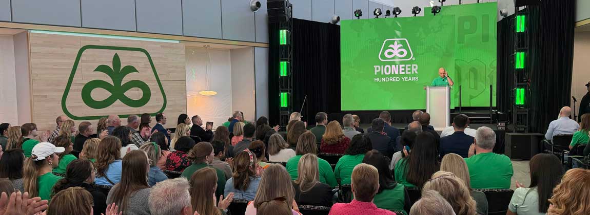 crowd of people at Pioneer event