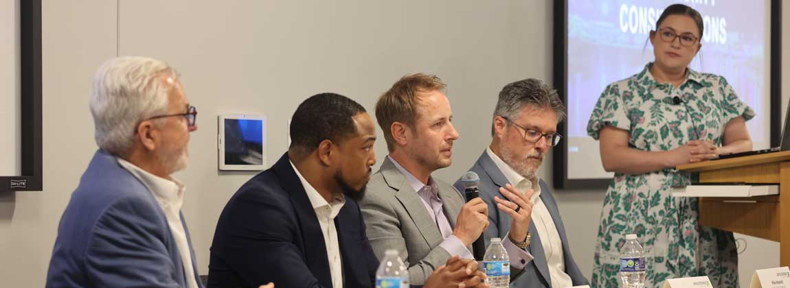 panelists at the CXR AI event