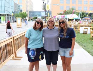 Athene volunteers at the Des Moines Arts Festival