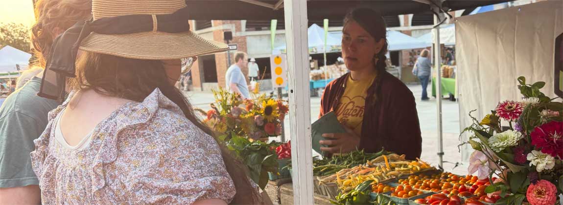 produce vendor at The Market