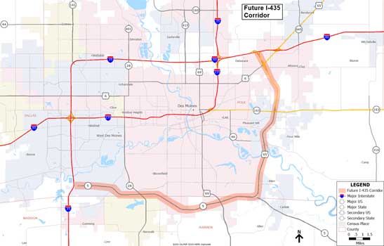 I-435 map