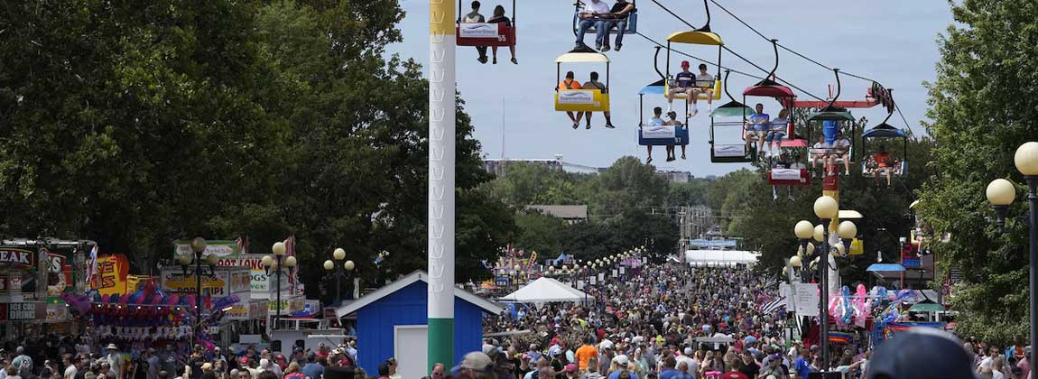 crowd at the Iowa State Fair