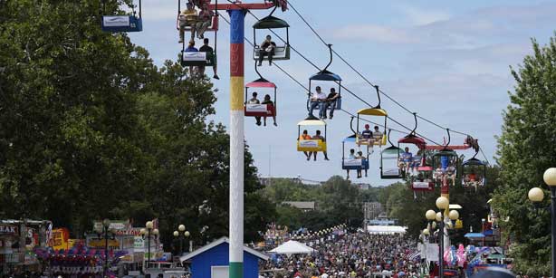 crowd at the Iowa State Fair