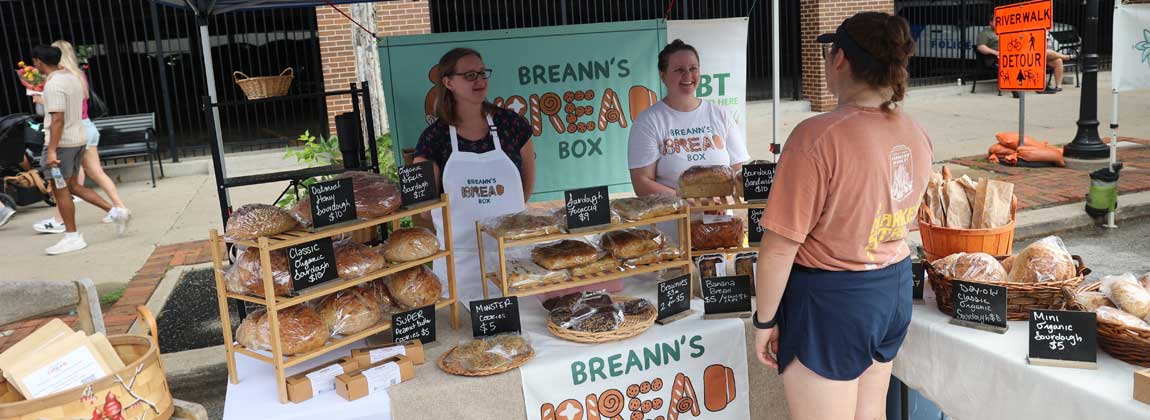 breads for sale at the Breann's Bread Box booth