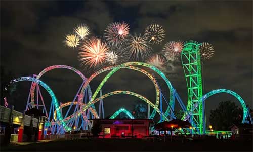 fireworks at Adventureland in Altoona