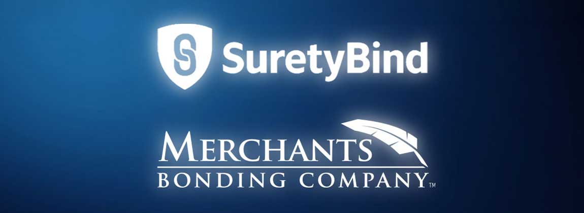 SuretyBind and Merchants Bonding Company logos