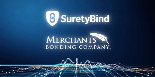 SuretyBind and Merchants Bonding Company logos