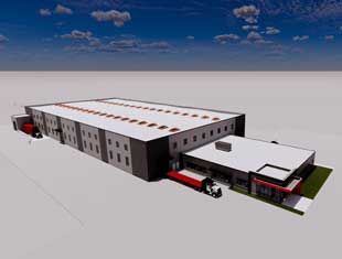 aerial view of future ADR Axles site