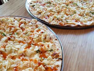 Crab Rangoon Pizza at Fong's