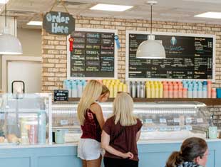 two people at the counter