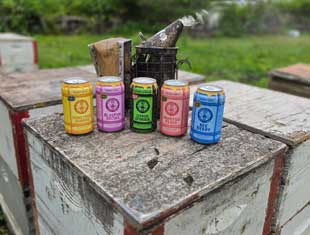 five flavors of honey sodas