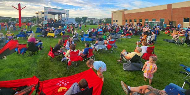 an outdoor concert in Waukee