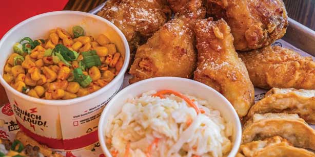 Korean fried chicken and sides