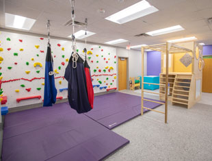 rehabilitation room at ChildServe – Des Moines