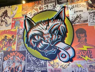 False 9 mural on wall