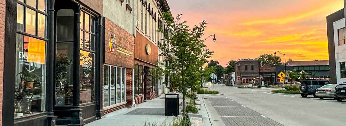 a street in downtown Indianola