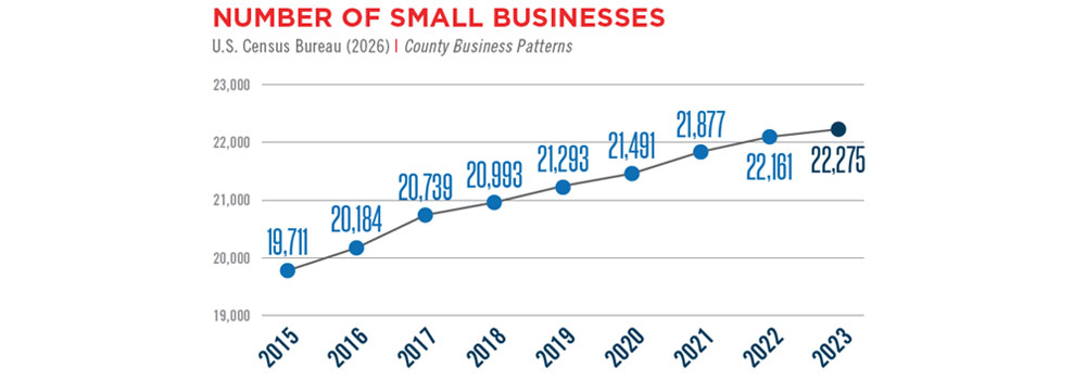 Number of Small Businesses graph