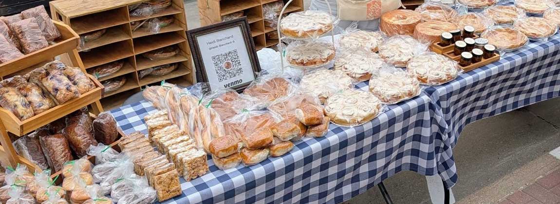 table of baked goods