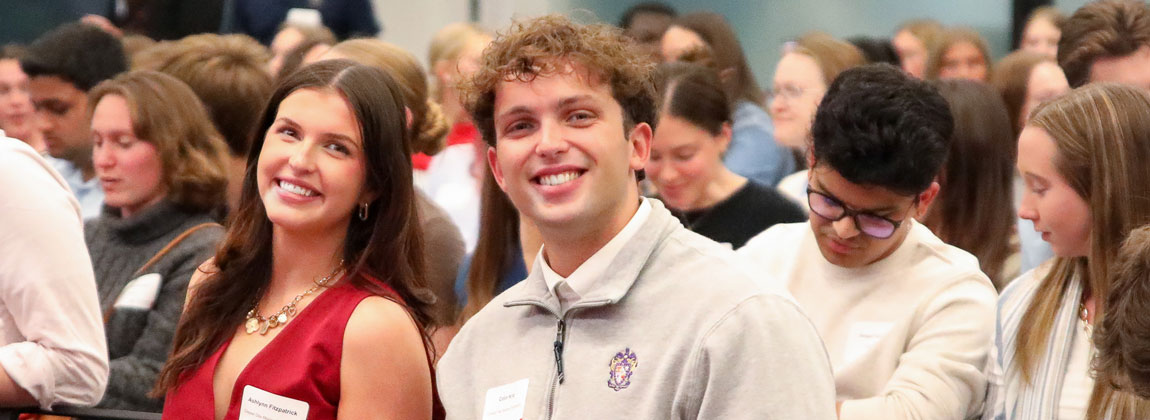 interns at kickoff event