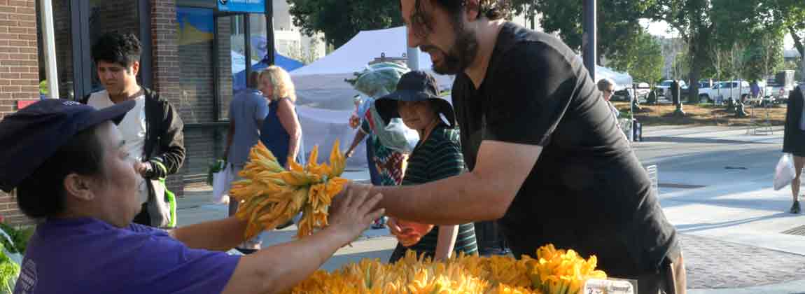 Chef Tripp at the Downtown Farmers' Market