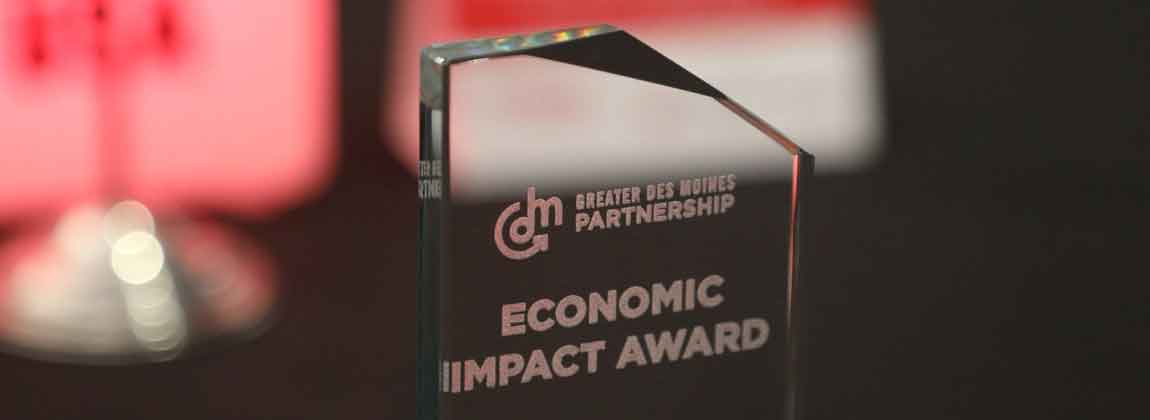 Economic Impact Awards trophy