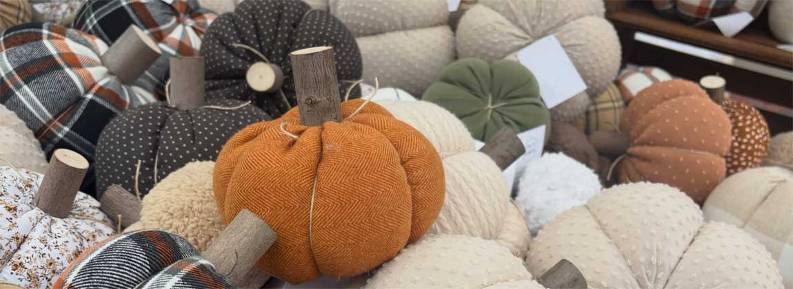 fabric pumpkins