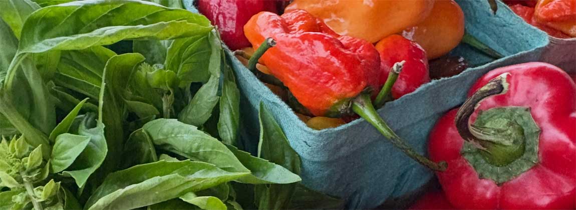 fresh veggies at The Market